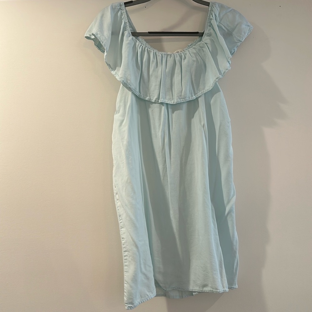 Off or on the shoulder dress